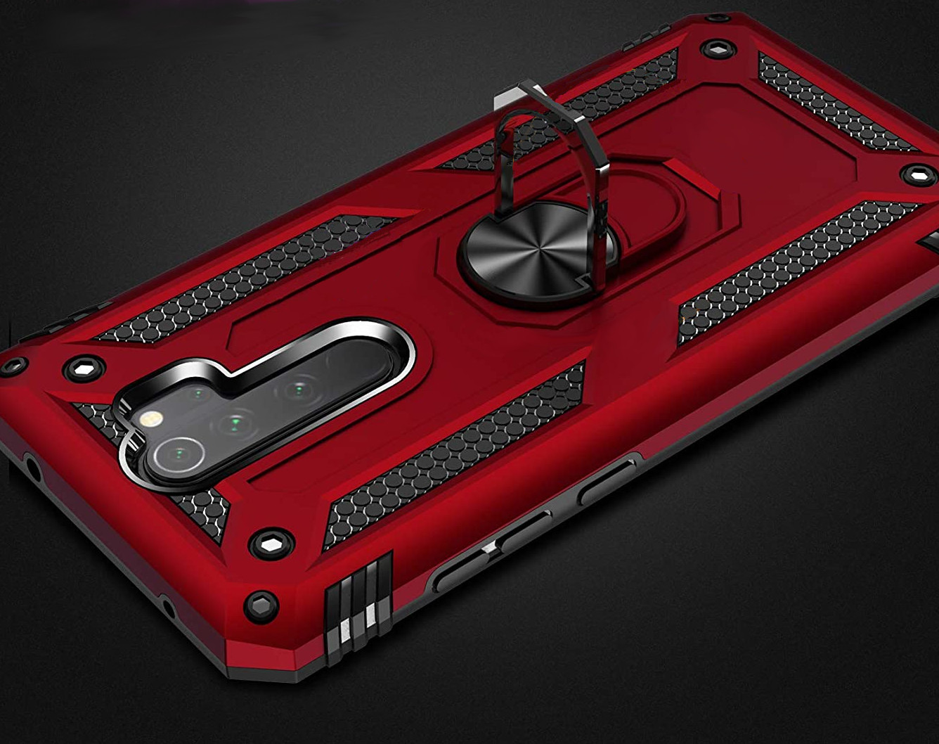 ETUI PANCERNE RING DO XIAOMI REDMI NOTE 8 PRO + SZKŁO Pasuje do modelu Redmi Note 8 Pro