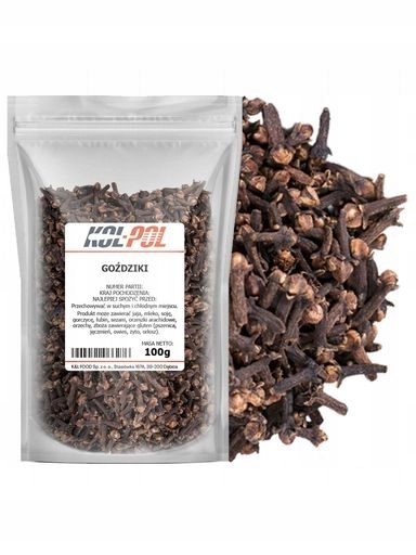 3x Hřebíček 100 g Celý sušený aromatický přírodní hřebíček, kvalita Kol-Pol