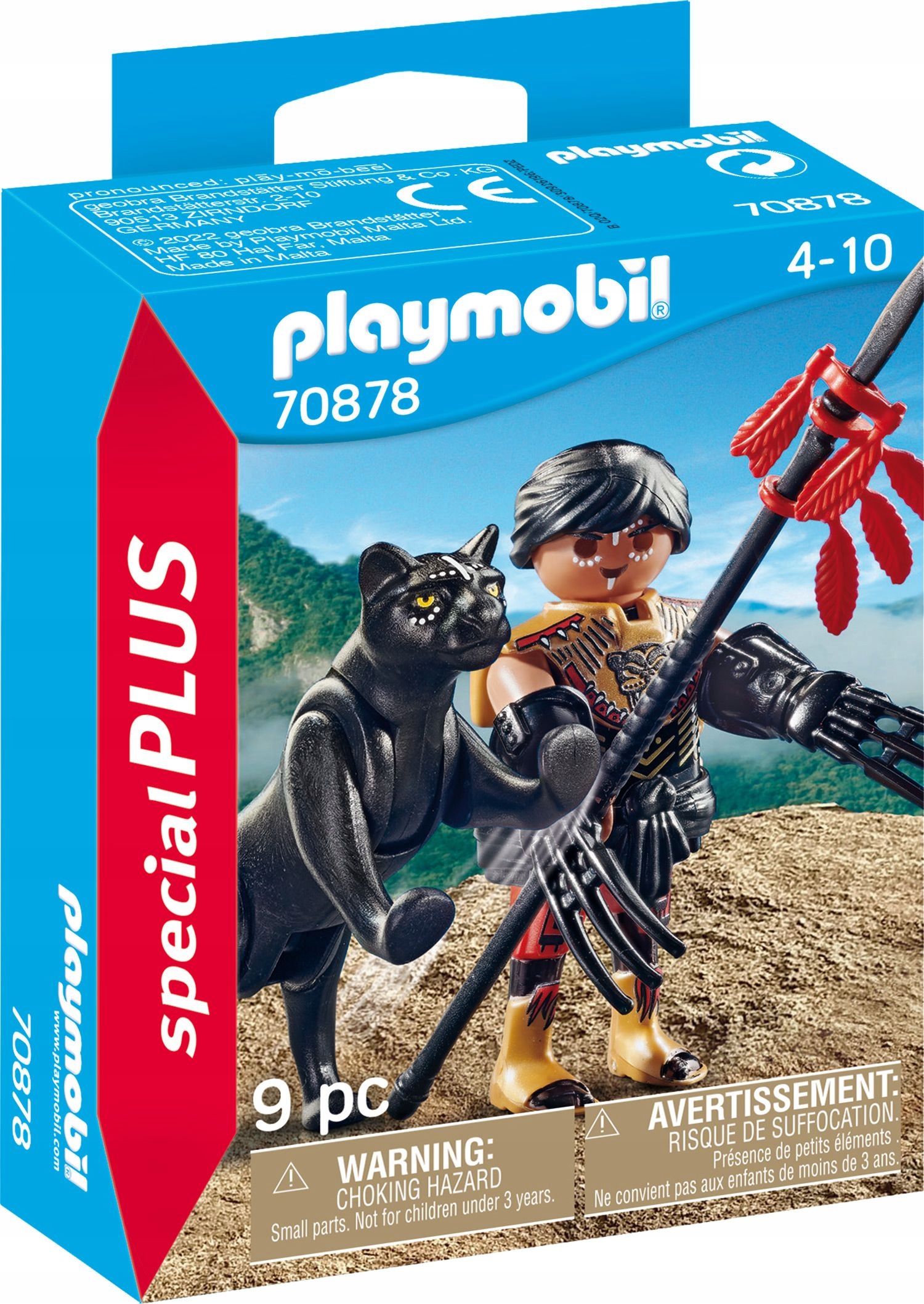 PLAYMOBIL Wojownik z panterą Special Plus 70878