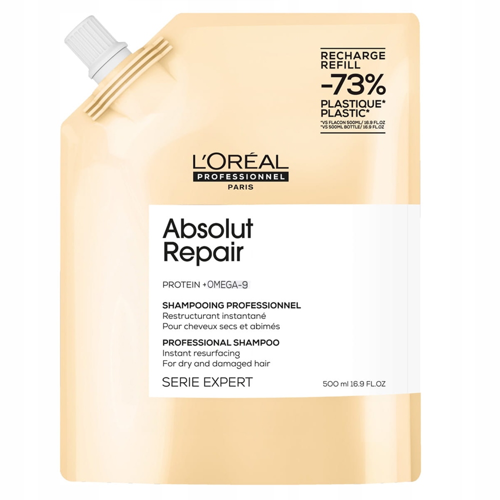 L'Oréal Absolut Repair Refill šampon pro obnovu poškozených vlasů 500 ml