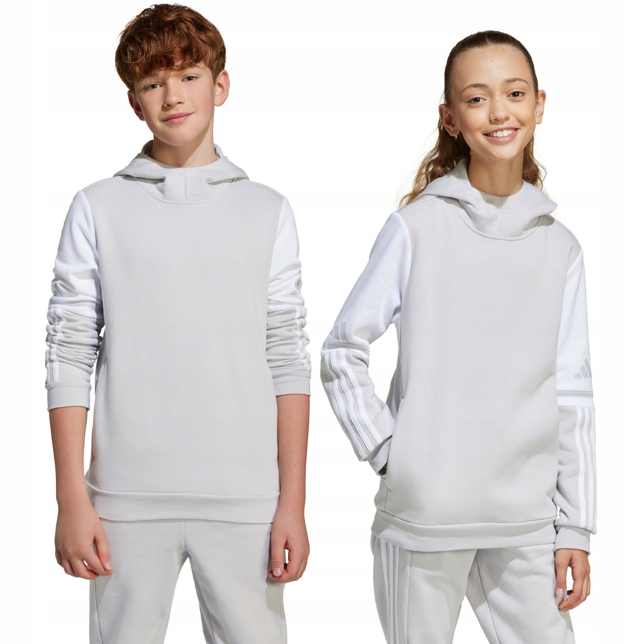 Dětská mikina adidas Squadra 25 Sweat Hoody šedá Vel. 140