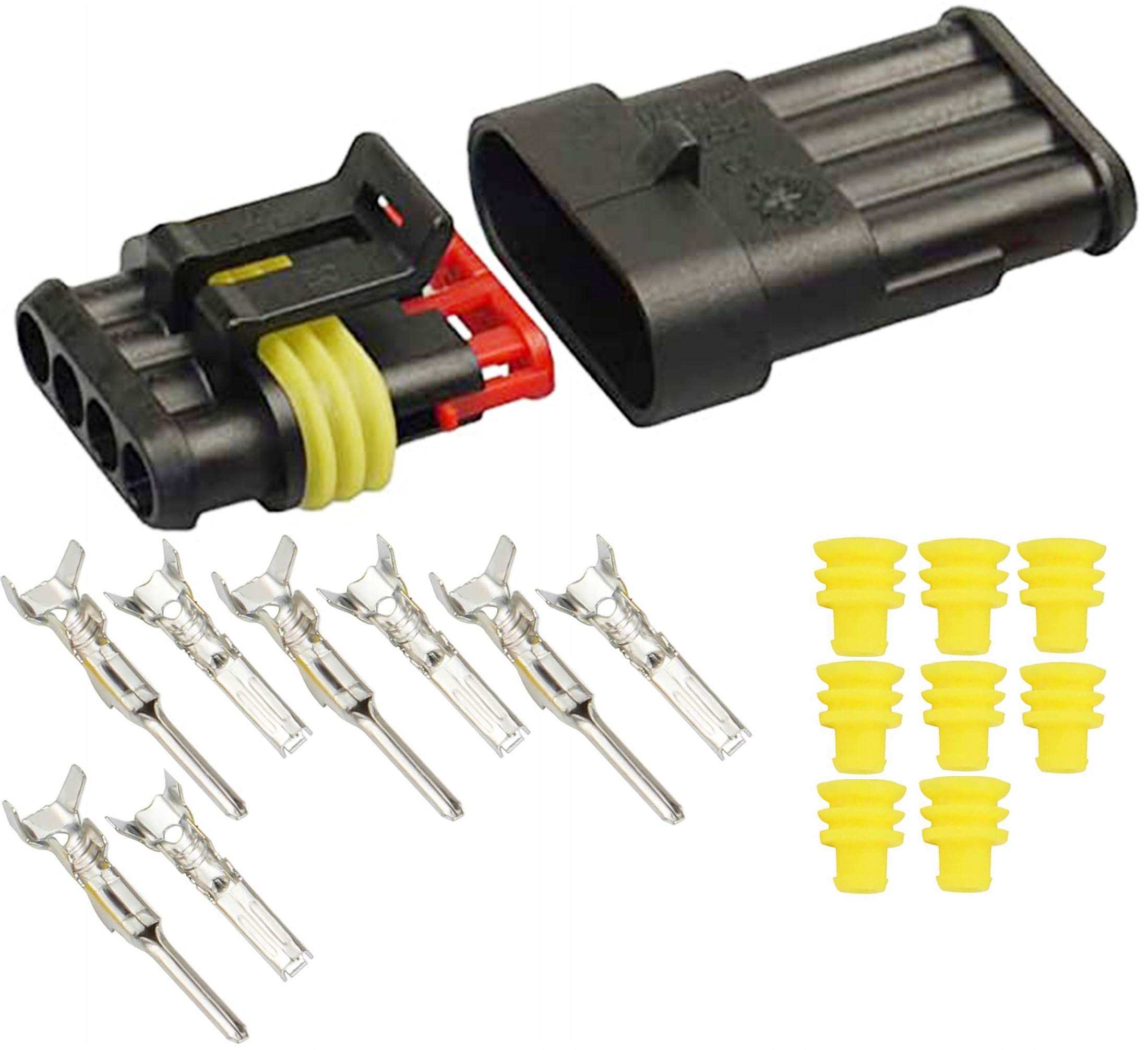 

Kostka Wtyk Złącze Hermetyczne Superseal 4 Pin