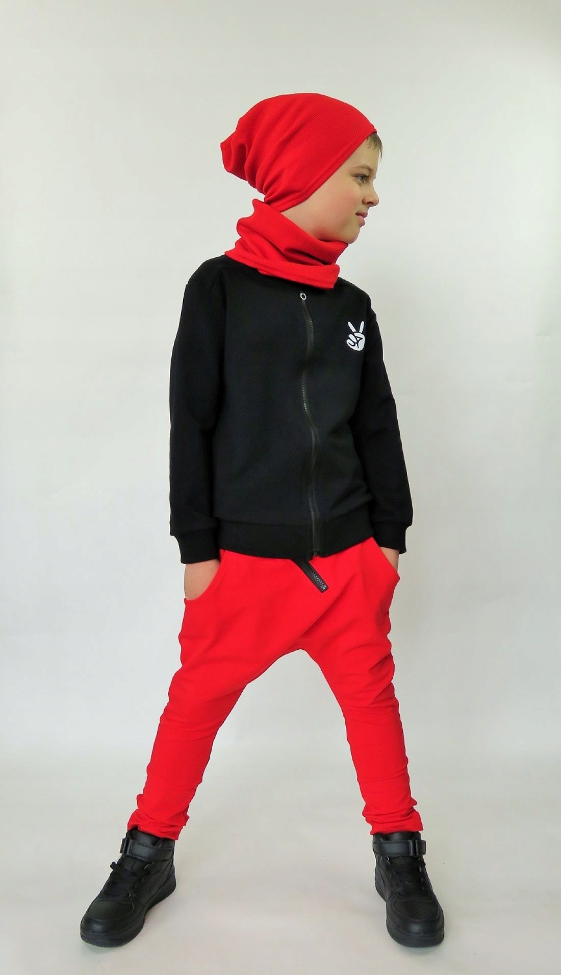 Spodnie baggy czerwone 158 Caramba Mamma Marka Inna marka