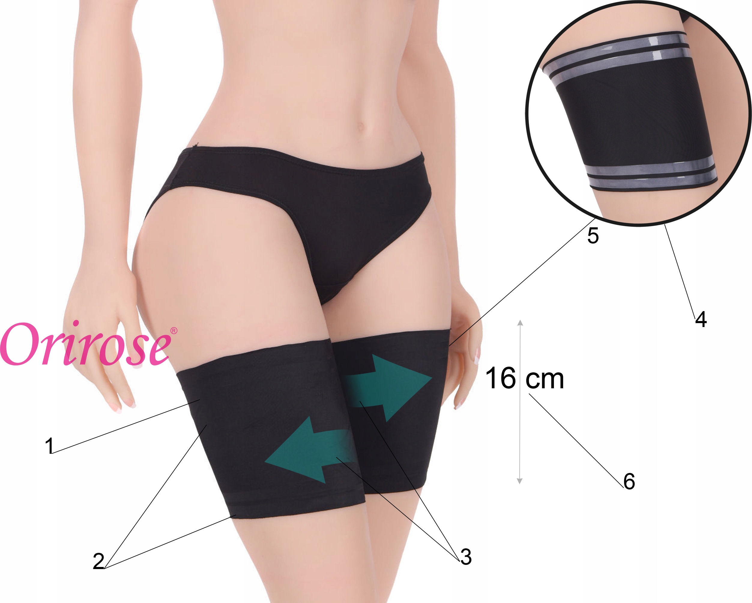 Orirose gładkie samonośne wygładzające OPASKI przeciw OTARCIOM UD SIZE plus EAN (GTIN) 5904139461877