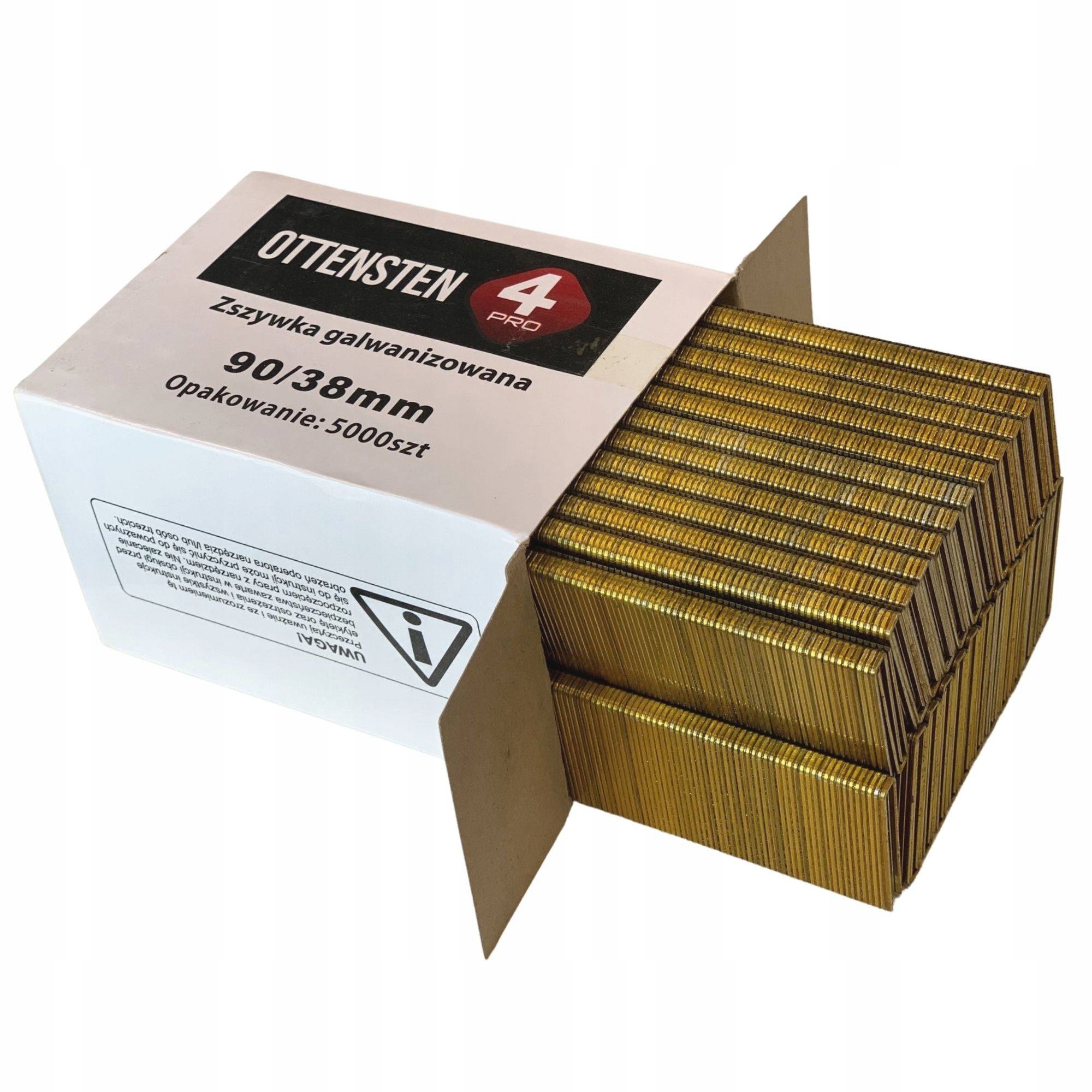 Ottensten ZSZYWKI STOLARSKIE TYP90 38mm 5000 szt. Liczba sztuk w opakowaniu 5000 szt.