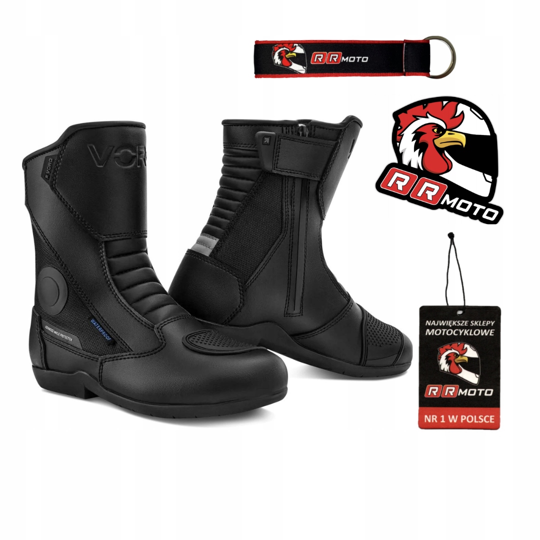 Moto boty motocyklové boty Vorg Flextour Black voděodolné Bonus