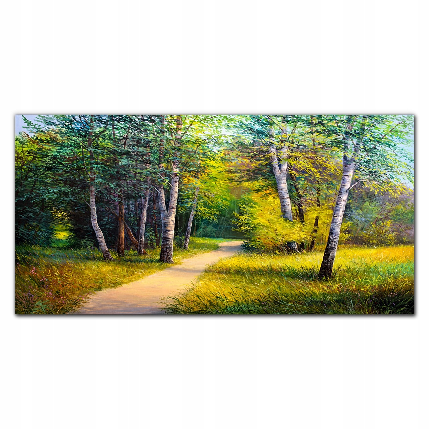 

Fotoobraz akryl 120x60 Drzewa przyroda droga trawa