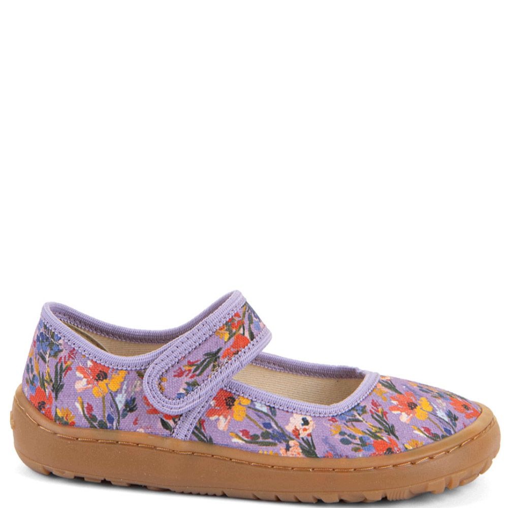 Froddo G1700447-7 Lila kapcie barefoot dziewczęce fioletowe w kwiaty 28
