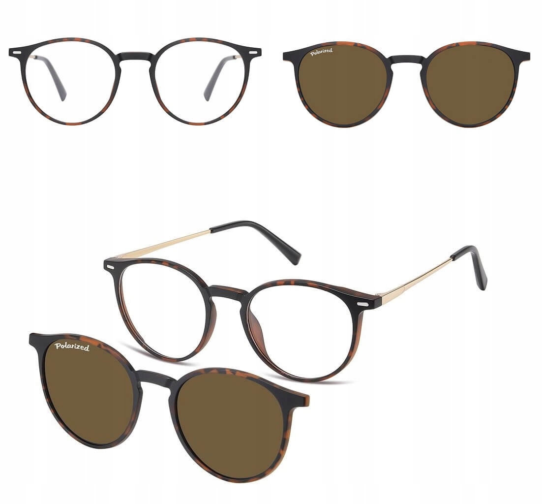 2v1 Korekční brýle s sluneční clonou a polarizací