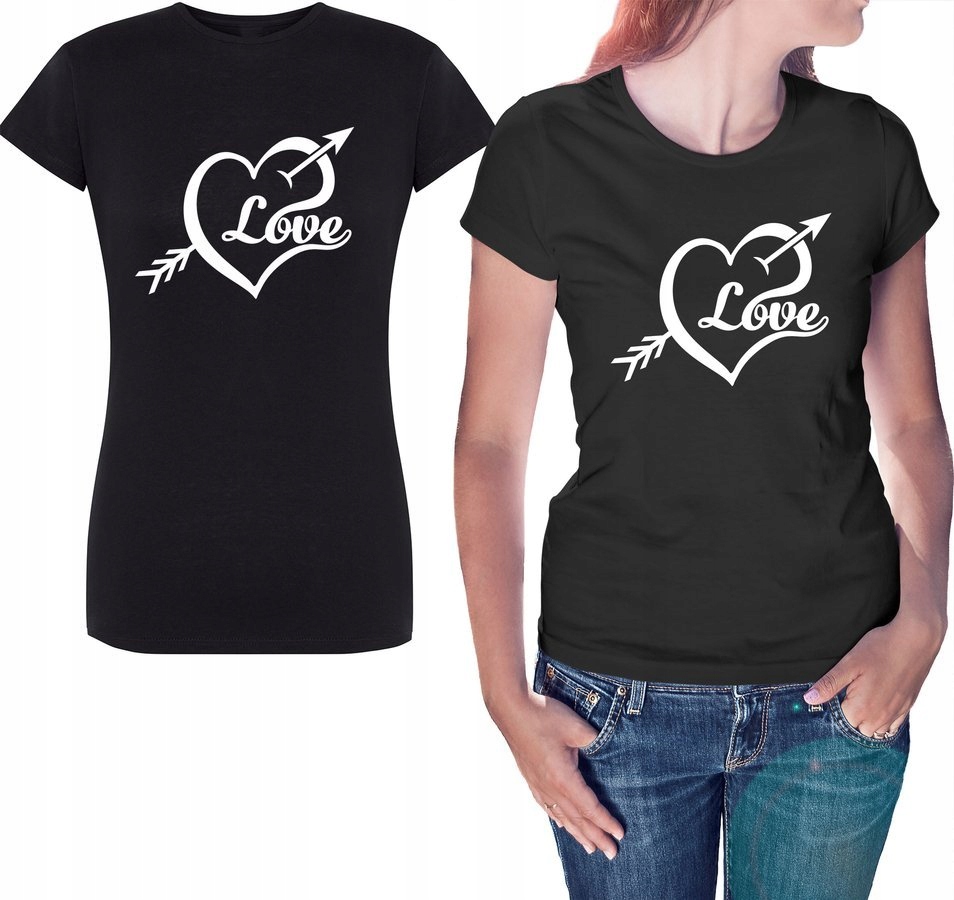 

Koszulka damska Love czarna 2XL