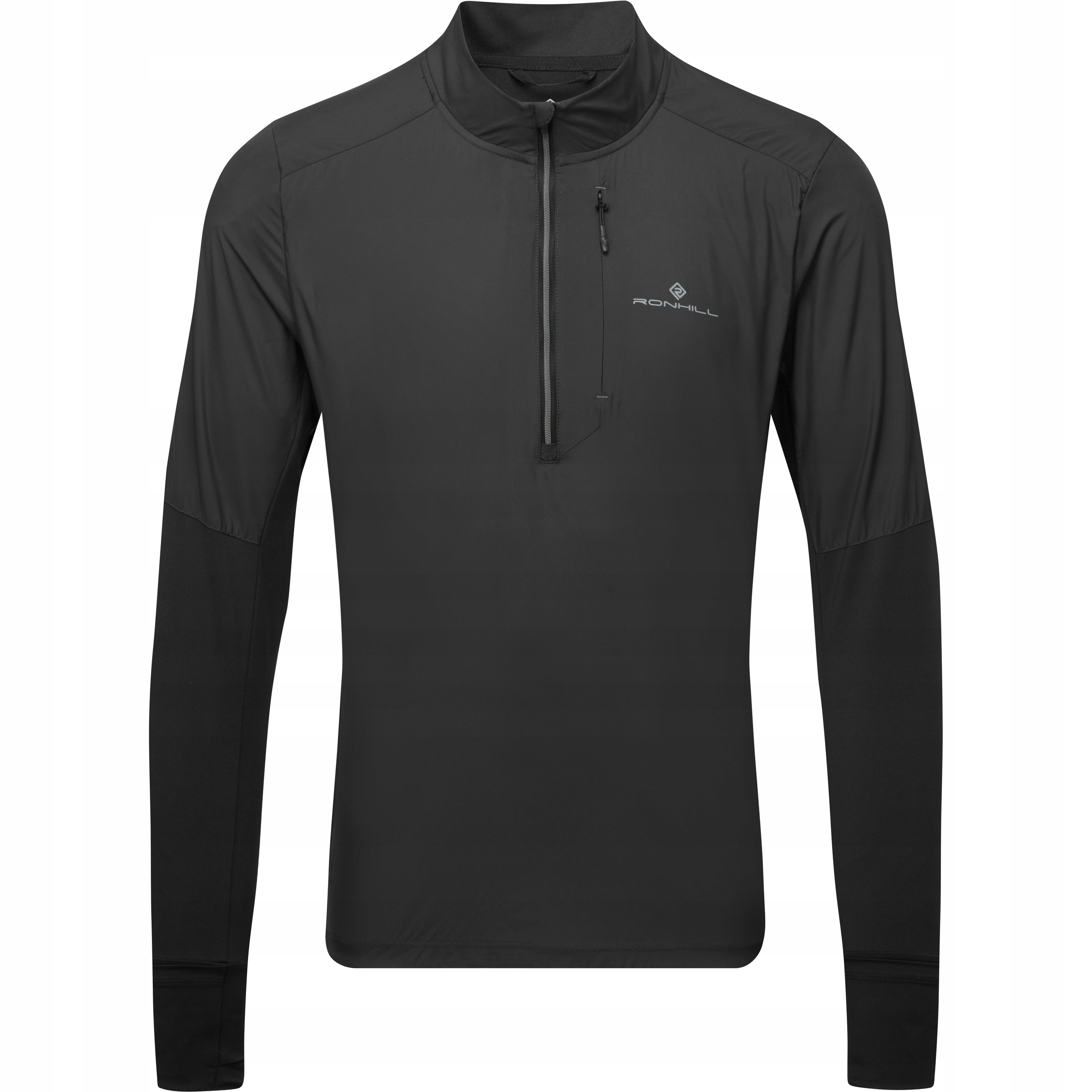 Bluza do Biegania Ronhill Sportowa Męska Techwind-block 1/2 Zip Czarna L