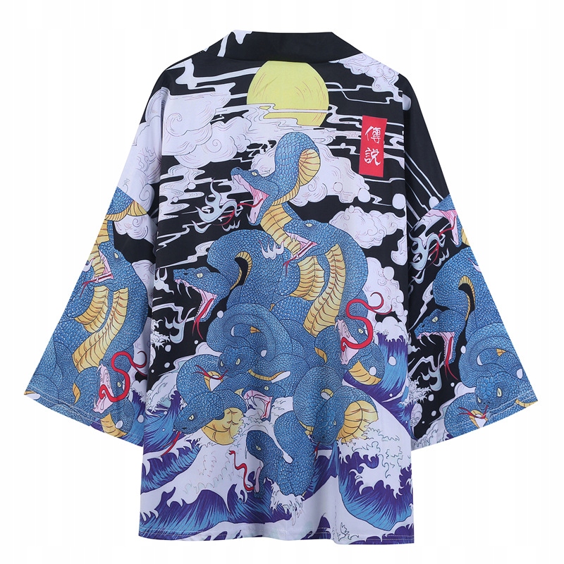 

Japońskie Kimono Haori Samuraj Kanji Suwenir Y2