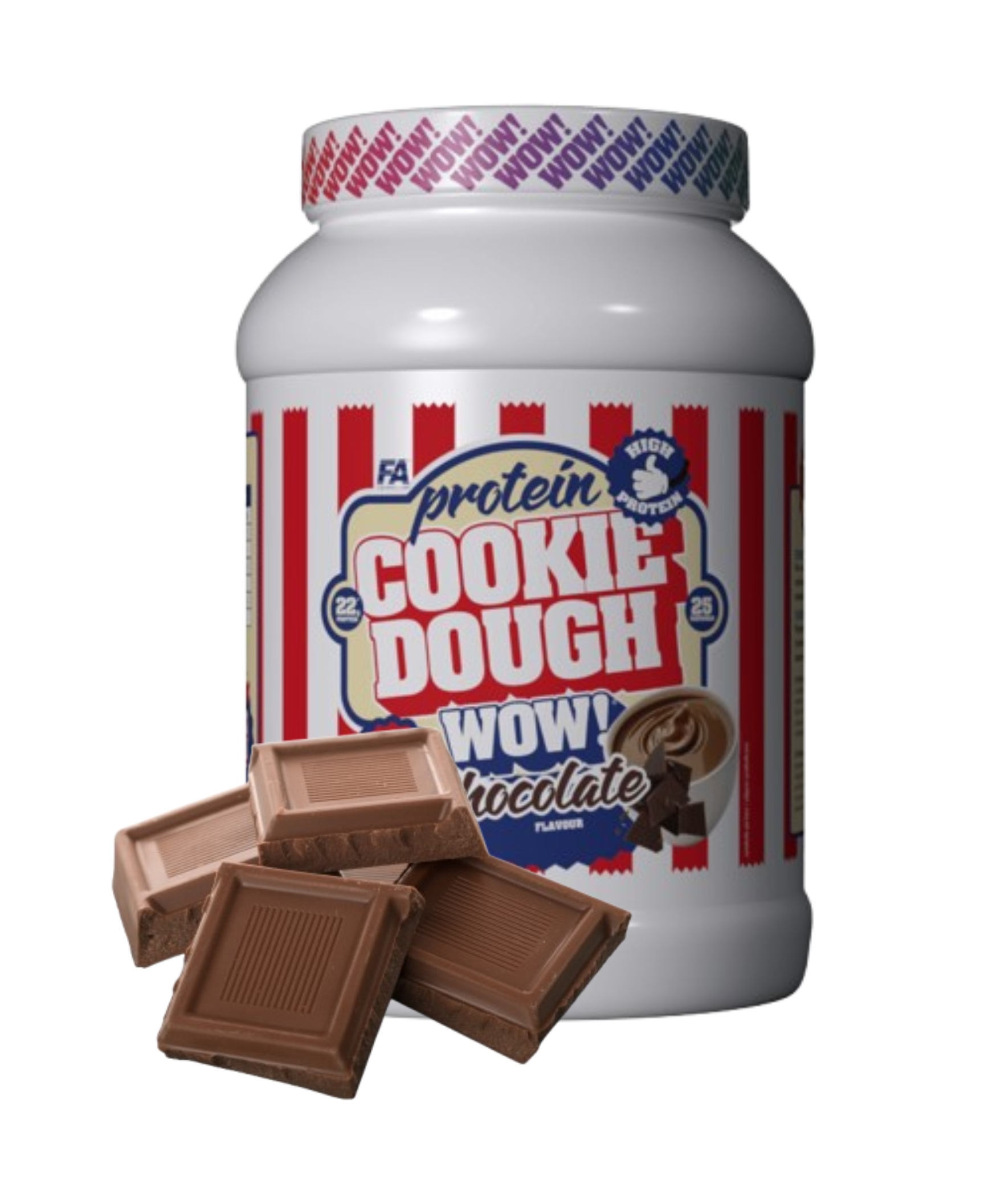 Fa Wellness Line Wow! Cookie Dough 1000 g Čokoládové jídlo s bílkovinami