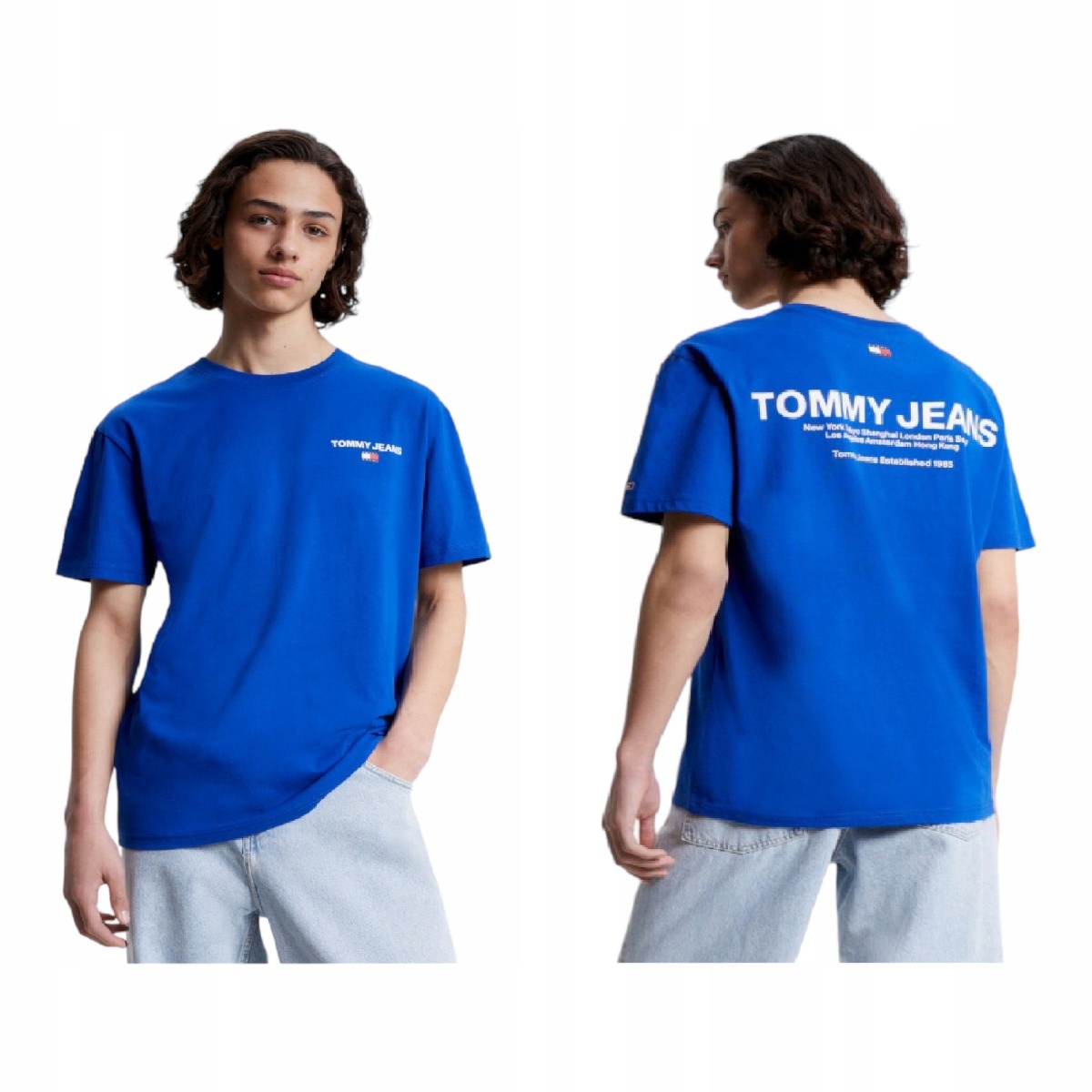 Tommy Hilfiger Pánské Tričko Tjm Classic Linear Back Kobaltová M