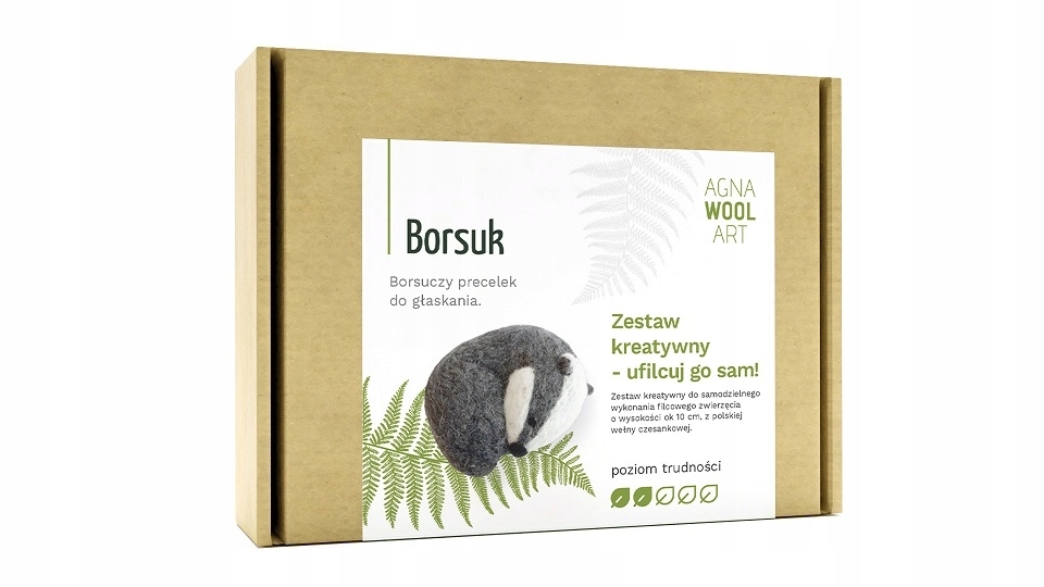 Kreativní sada pro dospělé a děti k samostatnému plstění jezevčíka