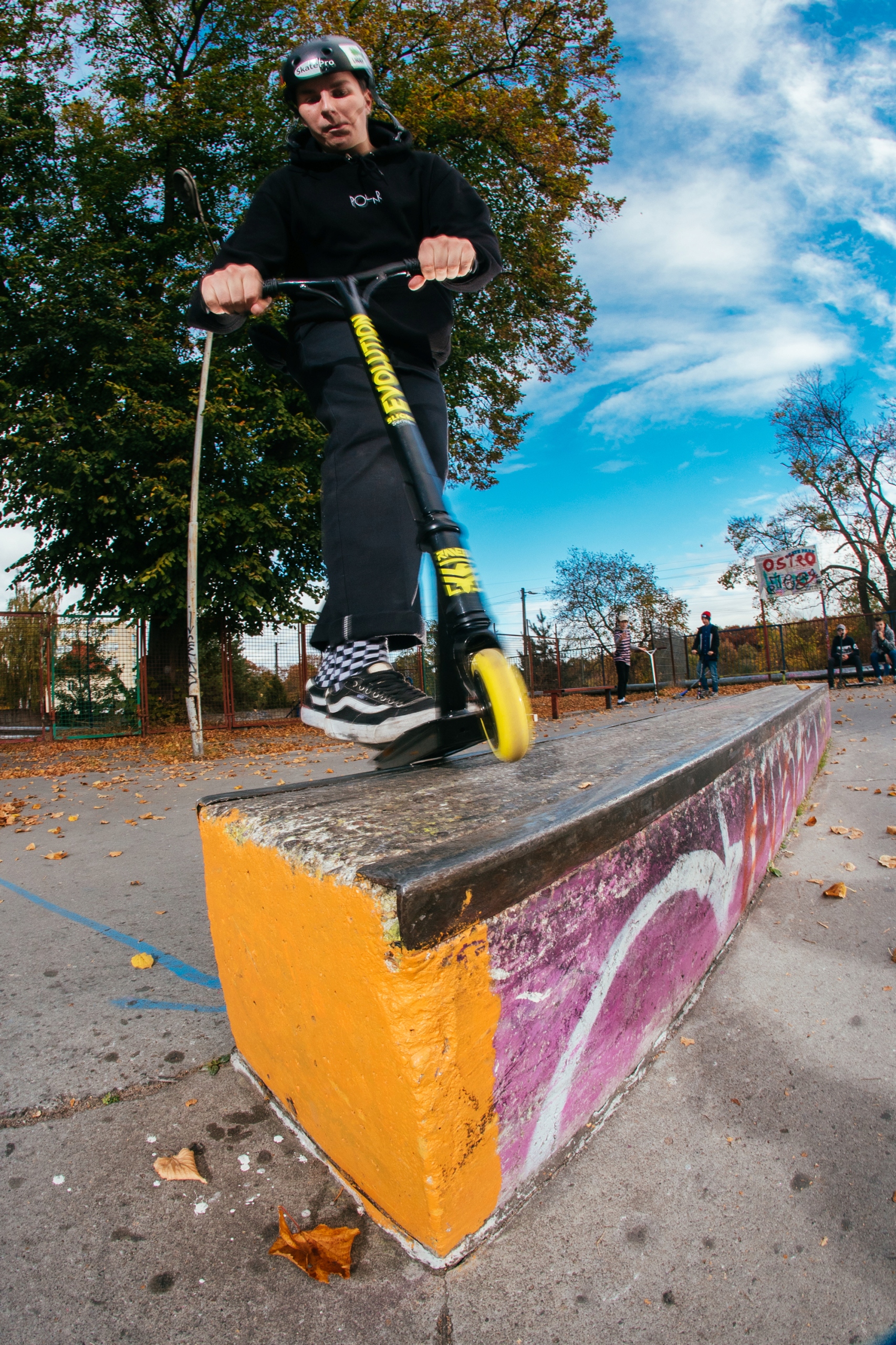 Hulajnoga Stunt RAVEN Code Color 120mm Hamulec nożny