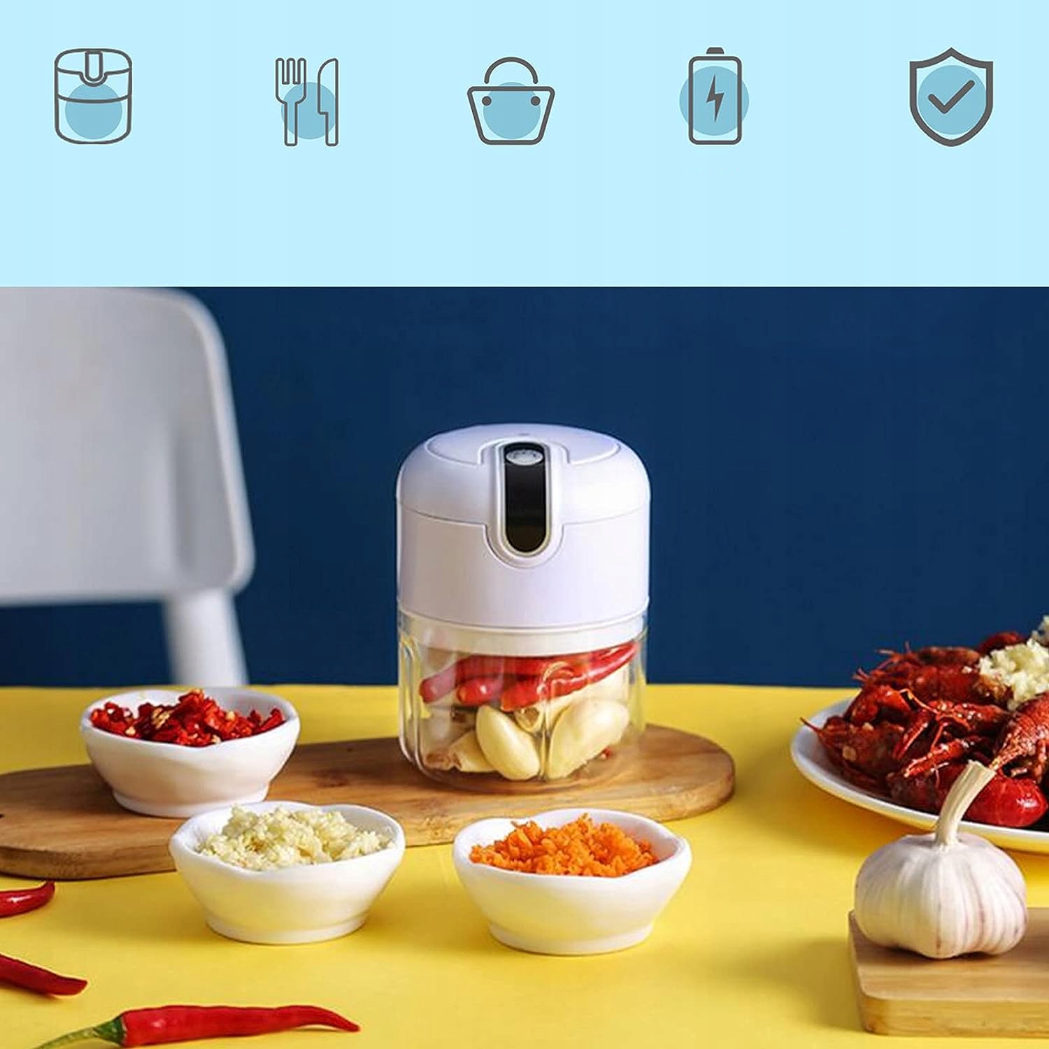 ELEKTRYCZNY SIEKACZ ROZDRABNIACZ DO MIĘSO WARZYW Funkcje rozdrabnianie