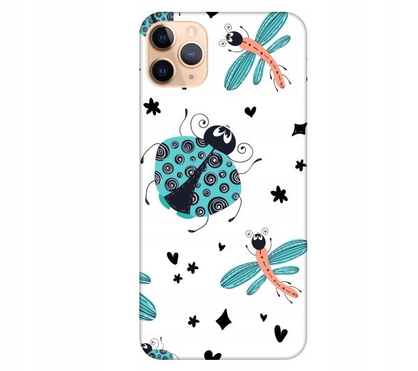 

Etui pokrowiec do iPhone 11 Pro Max Owady wazki zu