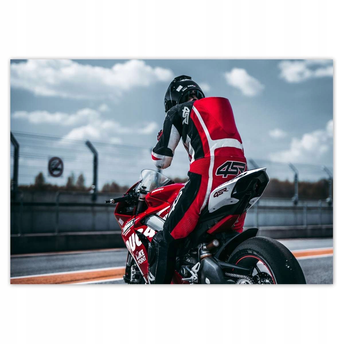 Fototapety 416x290 Motocykel na trati