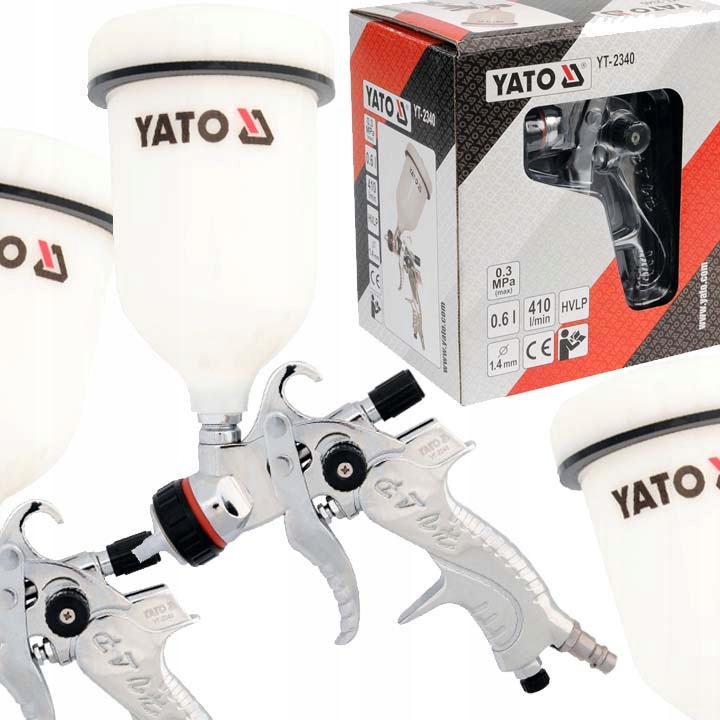 Horní Lakovací Pistole Hvlp 0,6 L 1,4 MM Yato