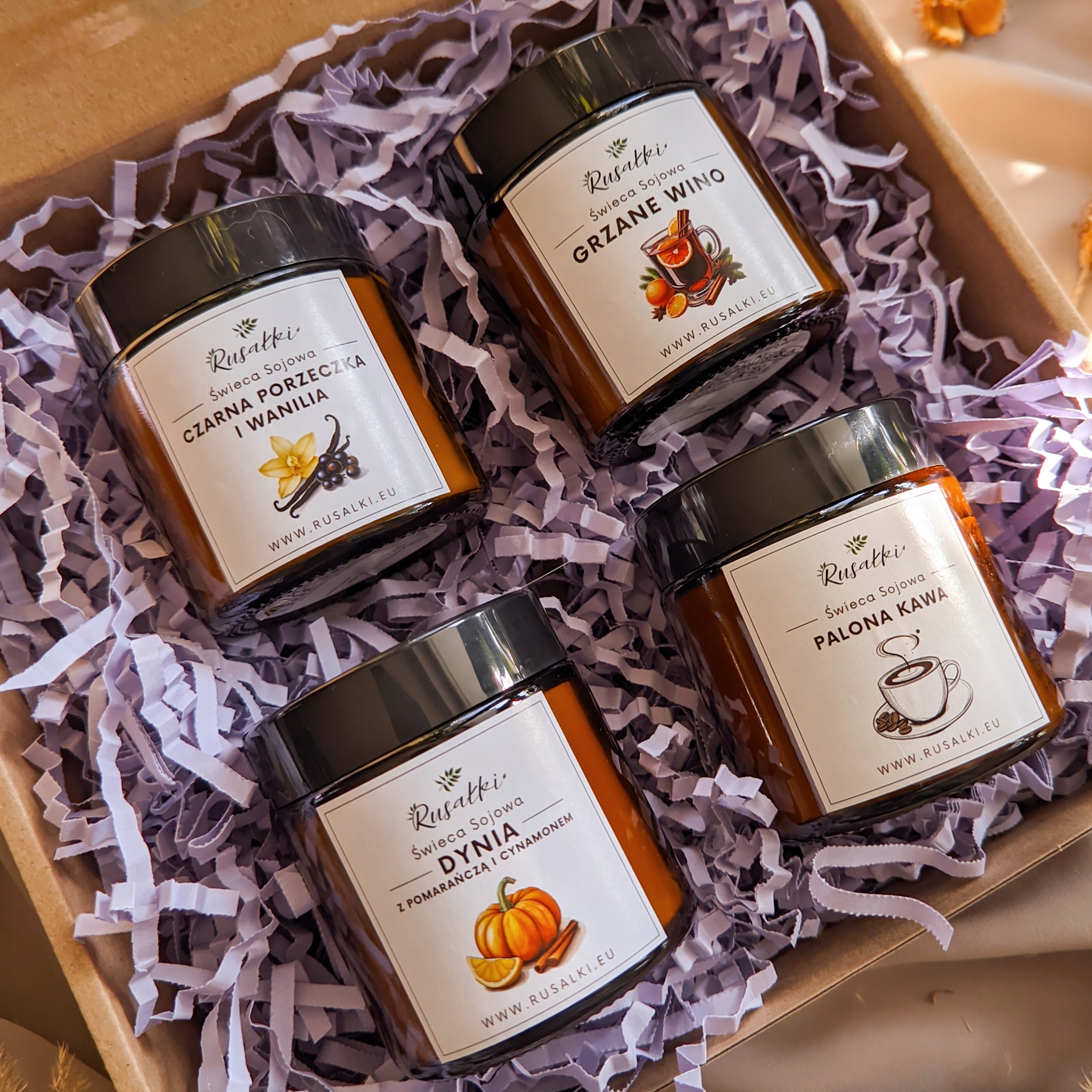 Autumn Candle Sada sójových svíček na podzim dárková sada svíčky