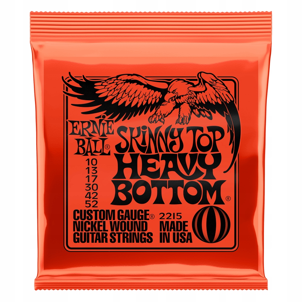 Struny do gitary elektrycznej Ernie Ball 2215 Heavy Slinky Nickel 10-52