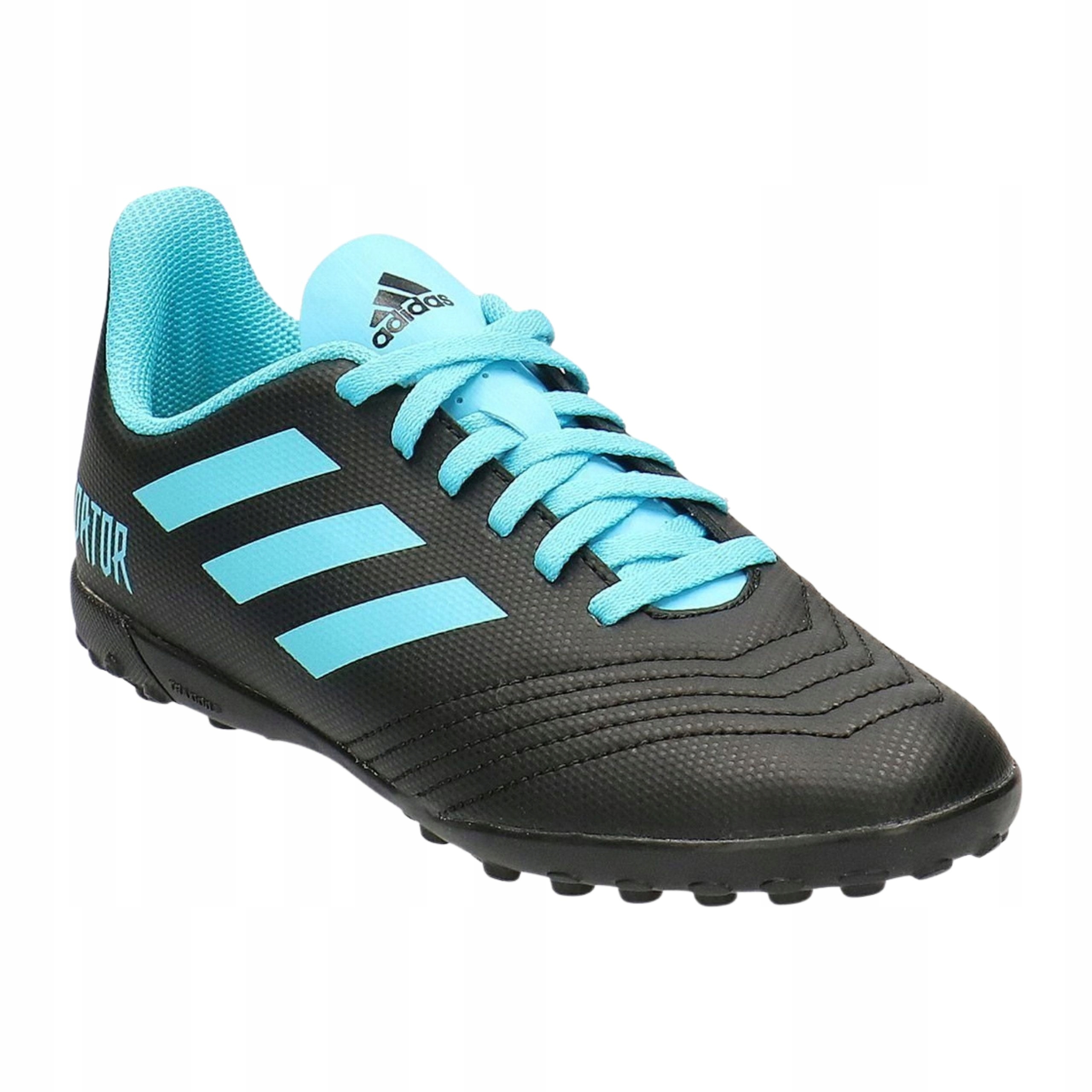 Młodzieżowe buty piłkarskie czarne turfy Adidas Predator 19.4 38 2/3
