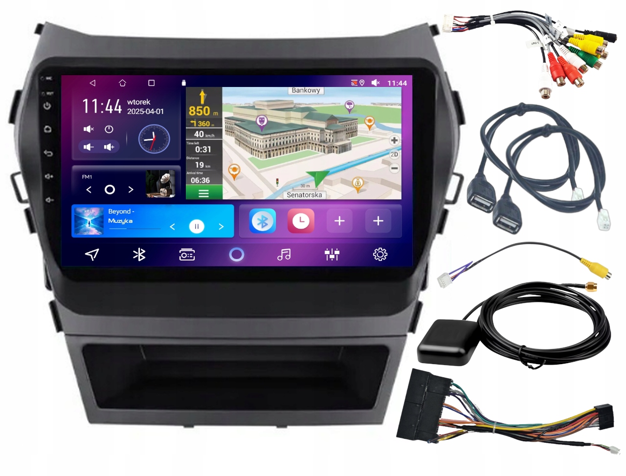 Autorádio Carplay Hyundai Sante Fe IX45 2013-2017 Android 4GB 64GB