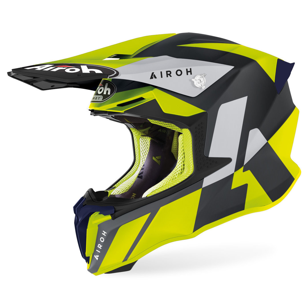 Kask Airoh Twist 2.0 Lift Yellow Blue Matt rozm. M