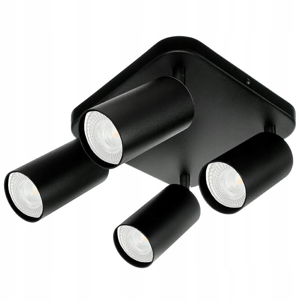 Smerové 4-bodové osvetlenie Eye Spot Čierna kuchyňa obývacia izba/trvanlivá