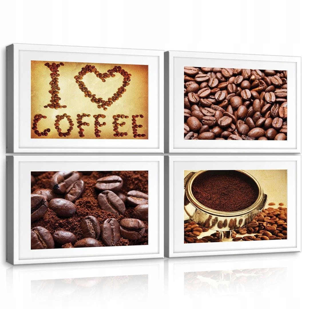 Obraz 120x80 Káva zrná nápoj aróma energia hnedá moderný štýl