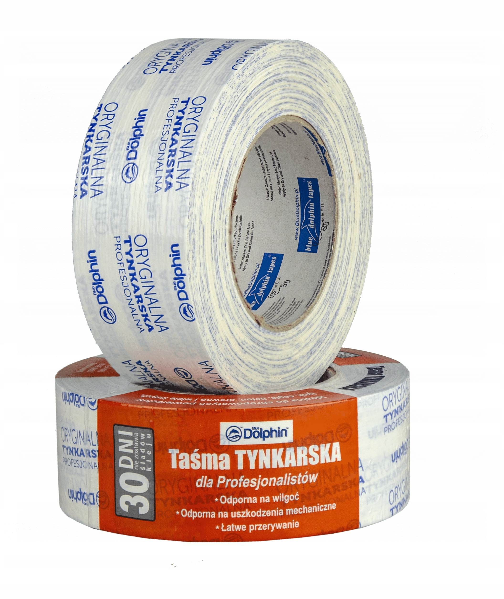 

Taśma malarska Blue dolphin biała 38 mm x 50 m