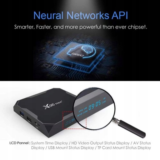 Media player X96 Smart TV Box Max 64 GB Model Smart TV Box Max