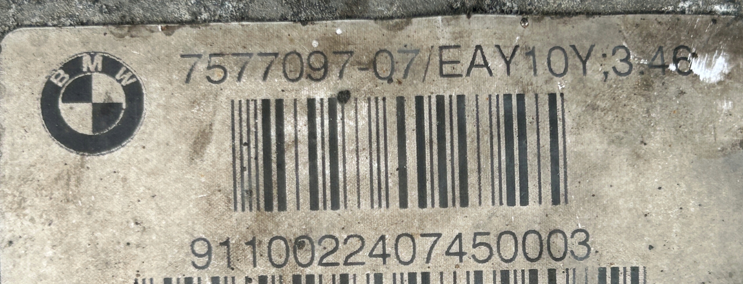 differential diff rear part 3.46 BMW 7 750i 4.4 F01 7577097