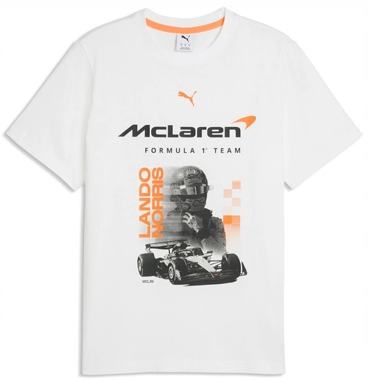 Tričko McLaren F1 Lando Norris Bílá r.XXL