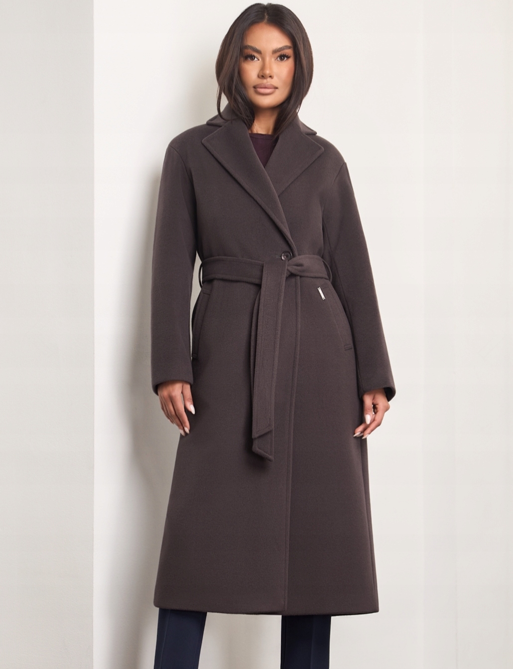 Zartex dámský kabát podzim zima alpaka Dakota espresso AW25 vel. L