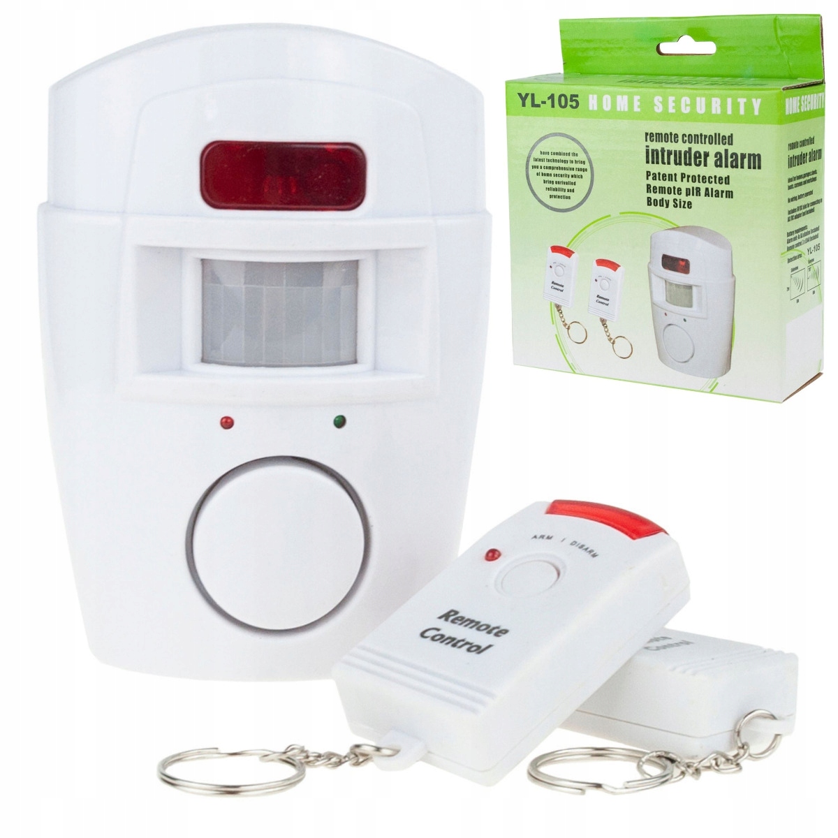 CZUJNIK RUCHU I ALARM BEZPRZEWODOWY 2 PILOTY DO DOMU NA DZIAŁKĘ piwnice