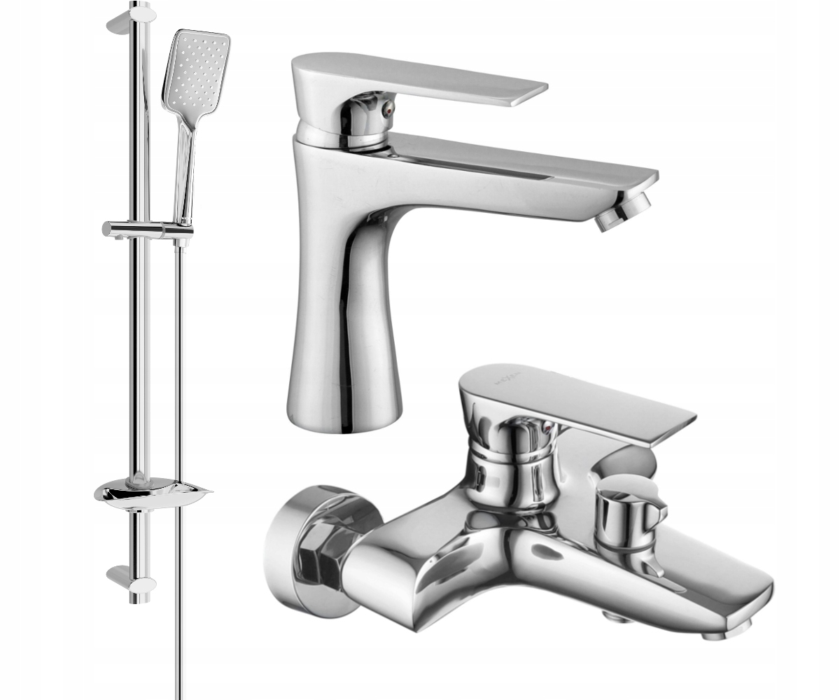 Mexen Axel DB62 Chromová Vanová Sada s Mosaznou Baterií