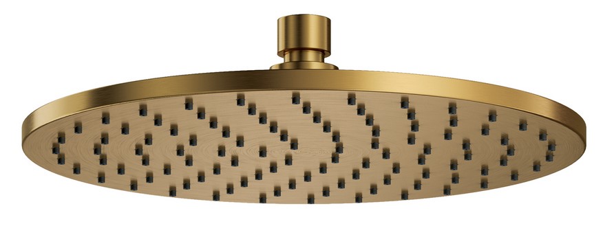 OMNIRES SLIMLINE DESZCZOWNICA ø25CM 1/2" ZŁOTY SZCZOTKOWANY