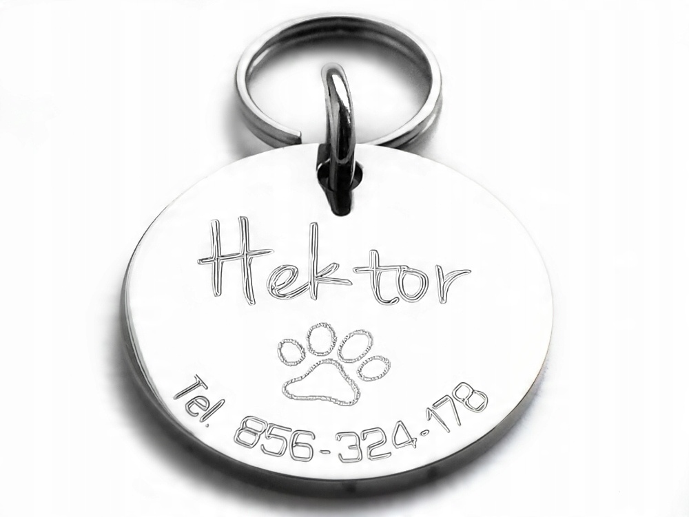 

Adresówka, identyfikator dla psa, kota, grawer Lux