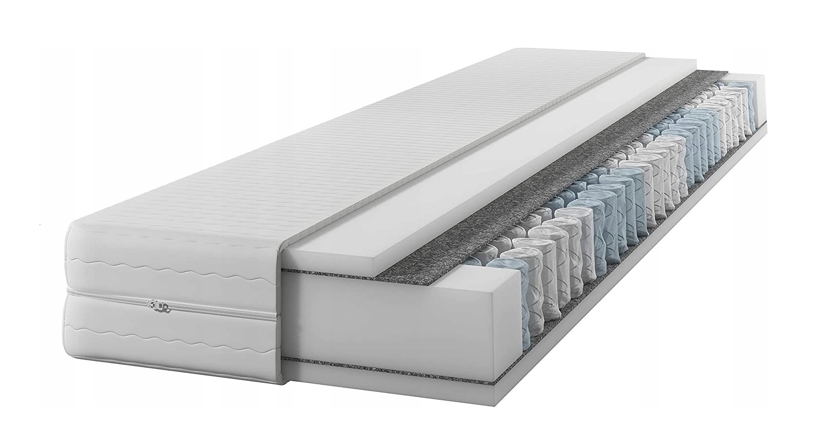 Matrace 140x200 Oboustranné taštičkové pružiny H3 středně tvrdá