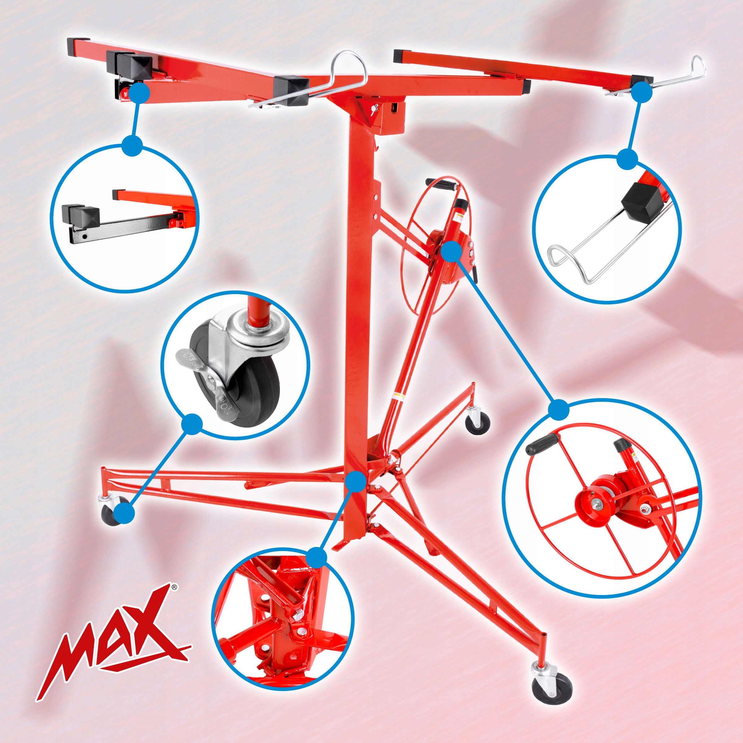 PODNOŚNIK DO PŁYT GIPSOWYCH GK DO REGIPSU OSB STOJAK GIPSOWO-KARTONOWYCH GK EAN (GTIN) 5901122701637