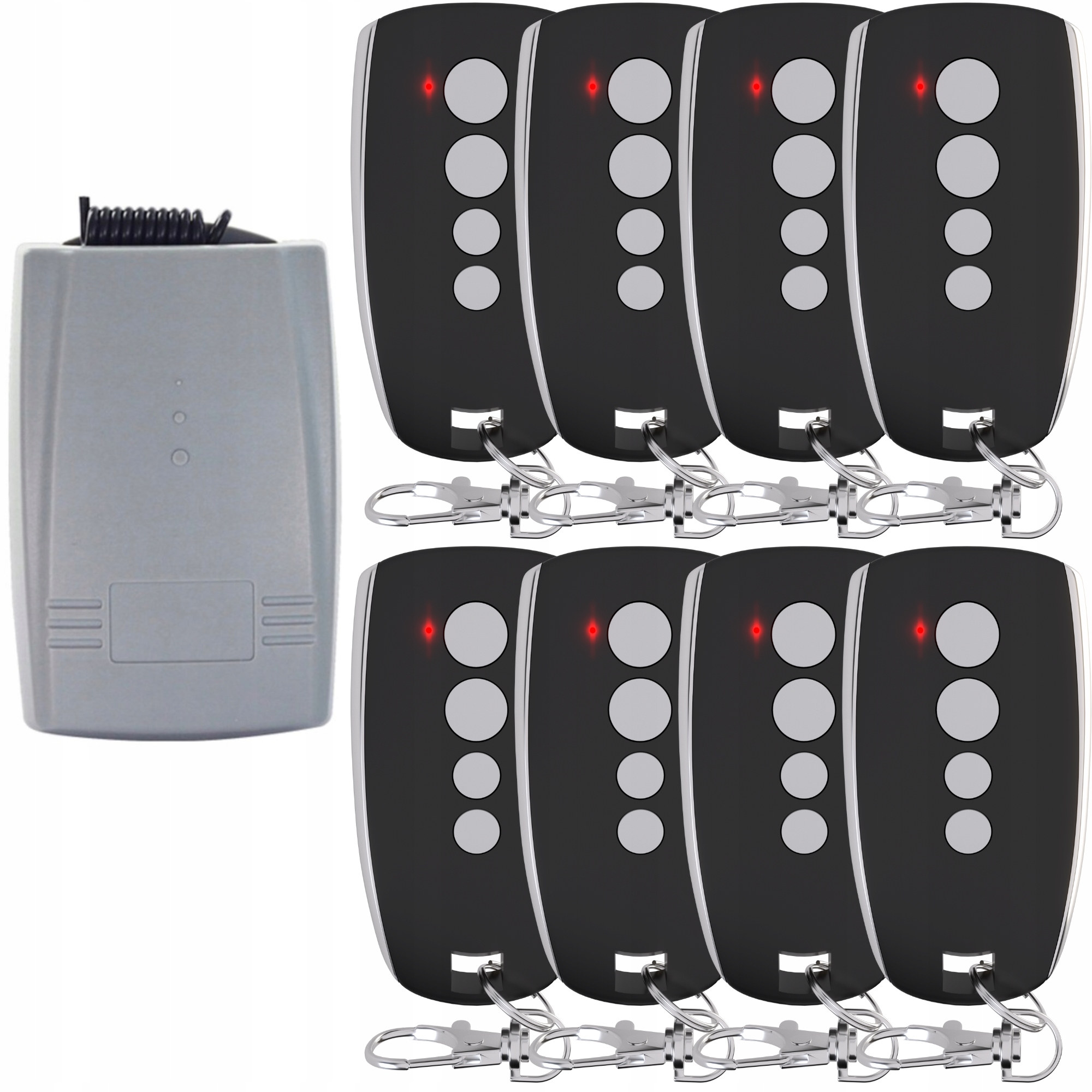 Sada 8 diaľkových ovládačov plus univerzálny rádioprijímač 433 MHz KeeLoq, Diaľkový Ovládač