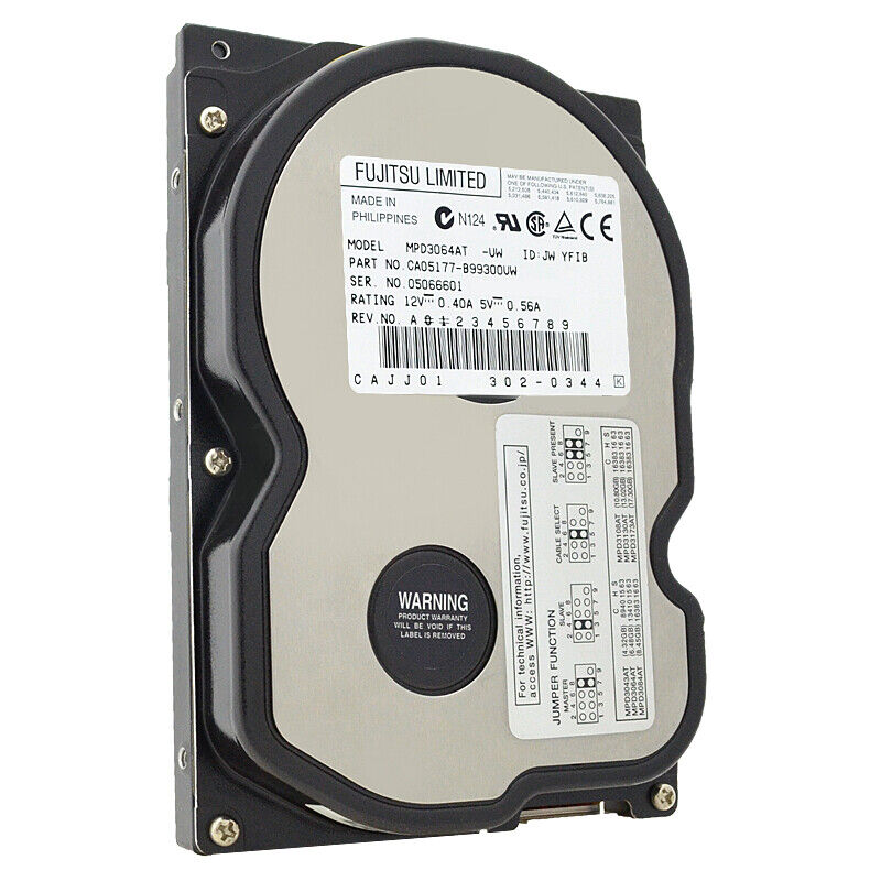 Dysk Fujitsu 6,4Gb MPD3064AT 5400Rpm ATA 3,5'' Producent Fujitsu