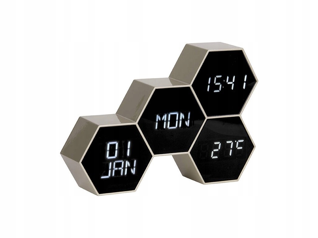 Budík Six In The MIX, 12 x 17,5 x 4,5 cm