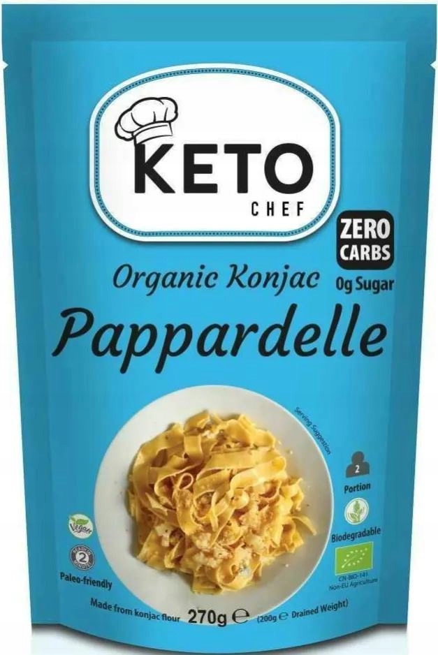 7X Better Than Foods Keto Chef Těstoviny Pappardelle shirataki Bio 270 g