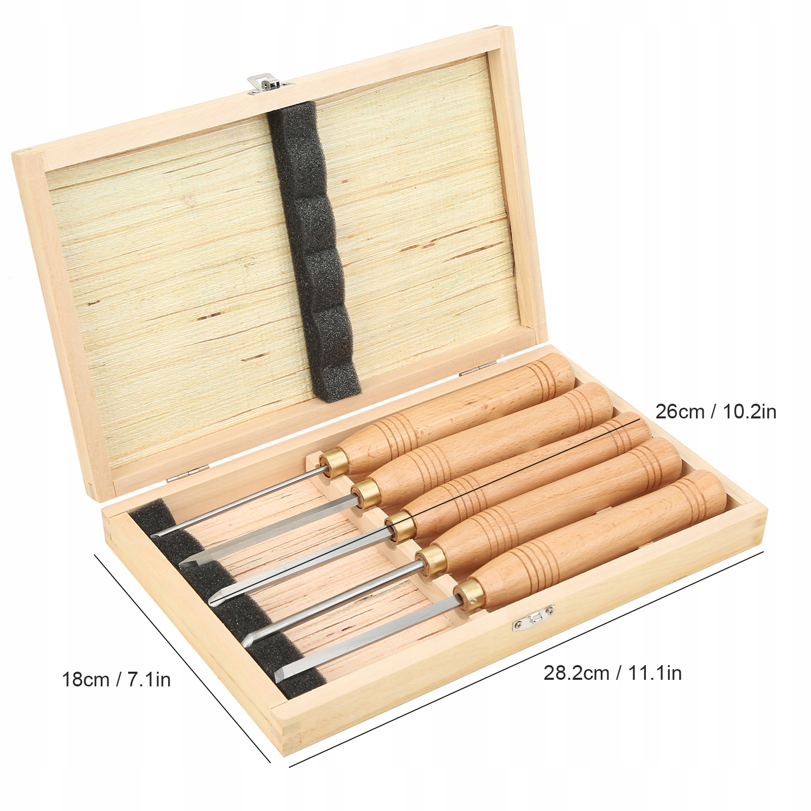 DŁUTA NOŻE TOKARSKIE DO DREWNA ZESTAW 5 DŁUT Kod producenta 1011200491611