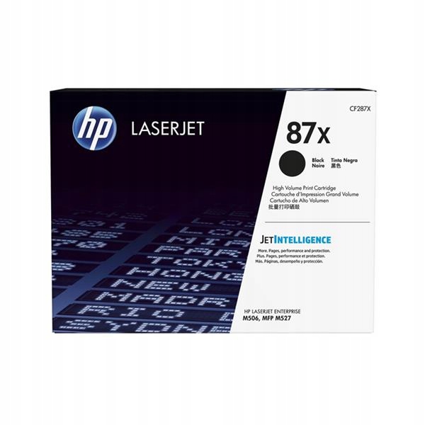 Originální černý toner Hp LaserJet Enterprise M501, M506, M527 (87X CF287X