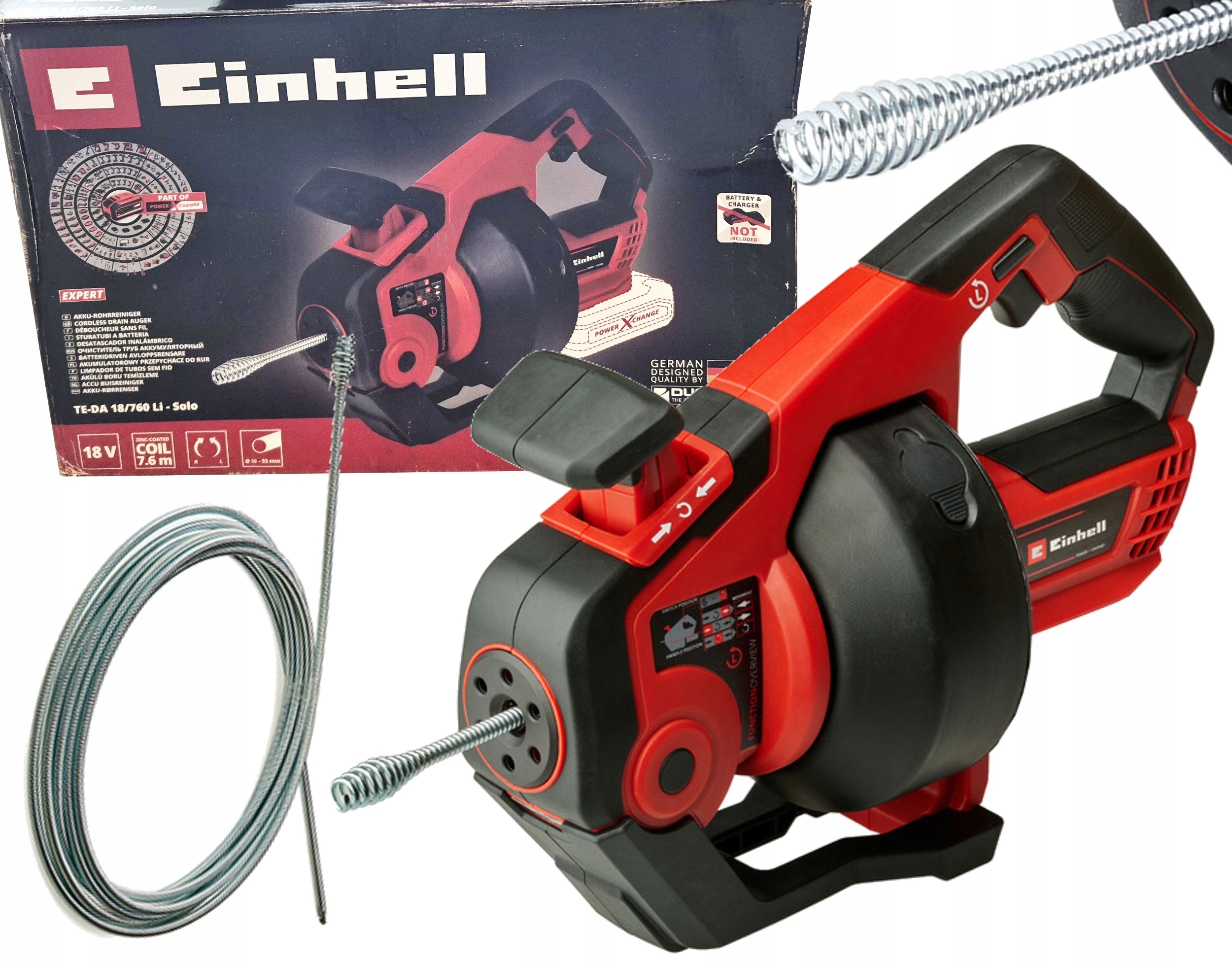 Einhell Akumulátorový Čistič Rúrok Te-da 18/760 Li Solo