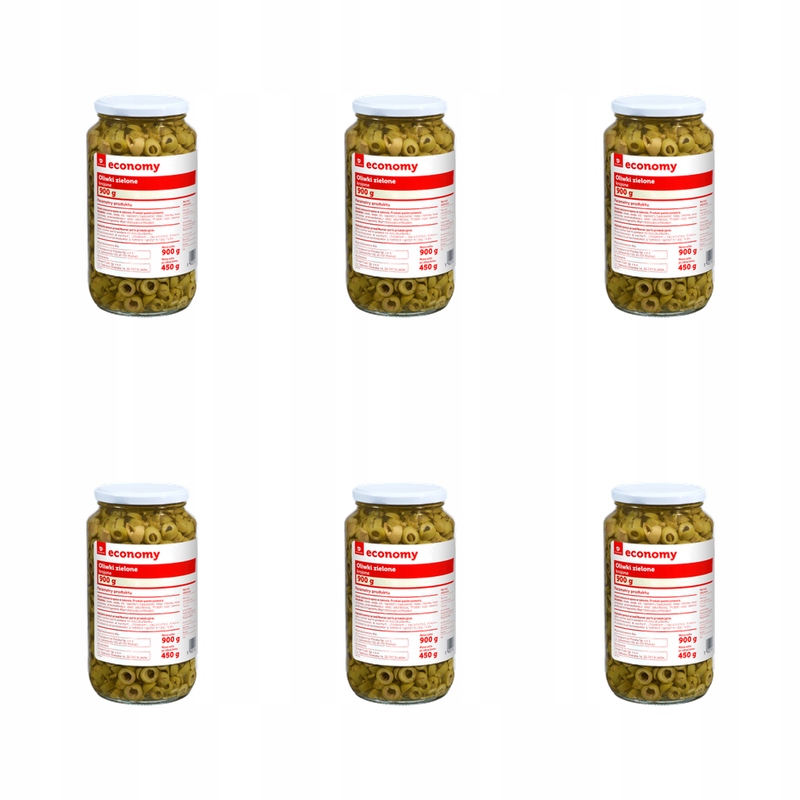 Tge Oliwki zielone krojone 900g X6